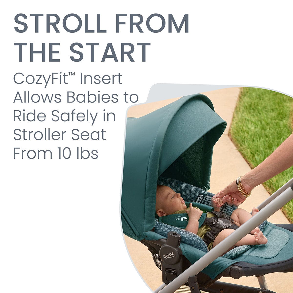 Britax Willow Grove SC Travel System - Pindot Jade - S14747100
