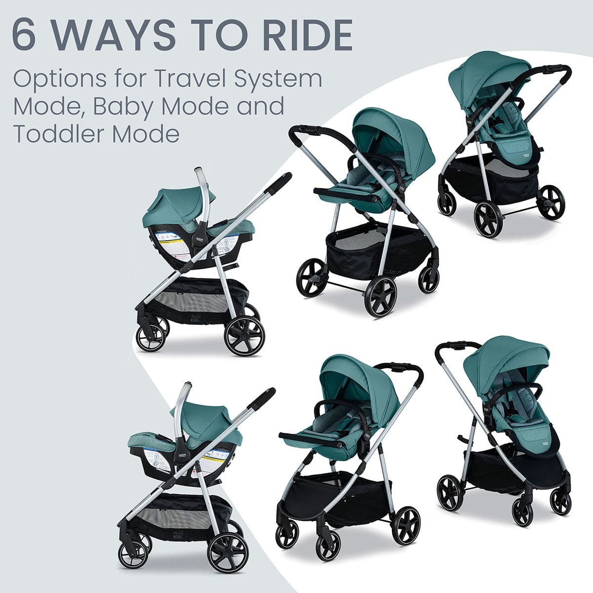 Britax Willow Grove SC Travel System - Pindot Jade - S14747100