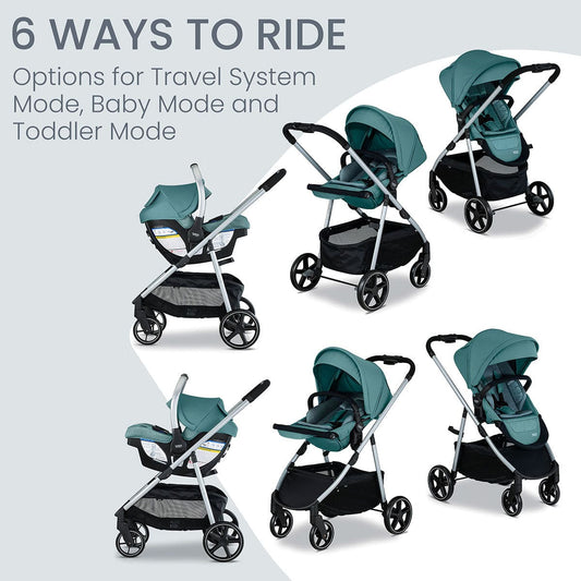 Britax Willow Grove SC Travel System - Pindot Jade - S14747100