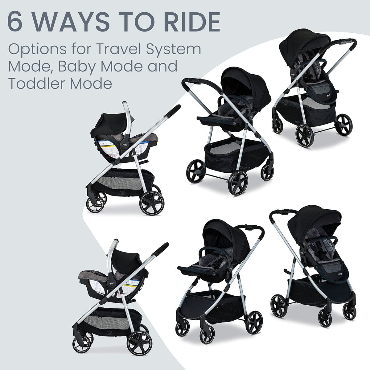 Britax Willow Grove SC Travel System - Pindot Onyx - S14746500