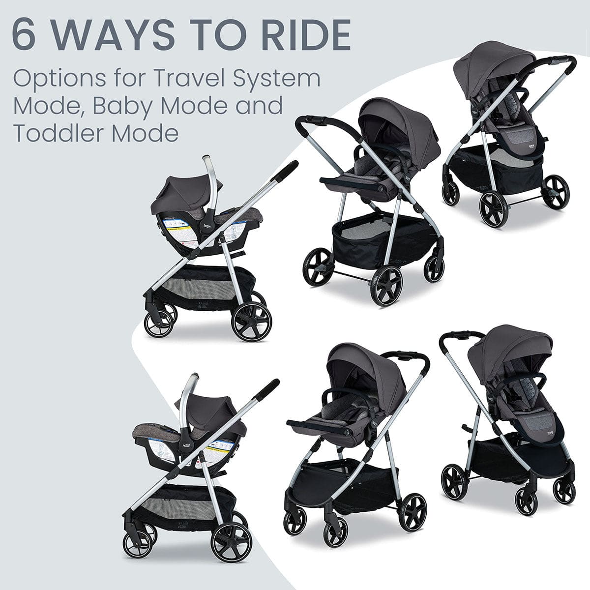 Britax Willow Grove SC Travel System - Pindot Stone - S14746700