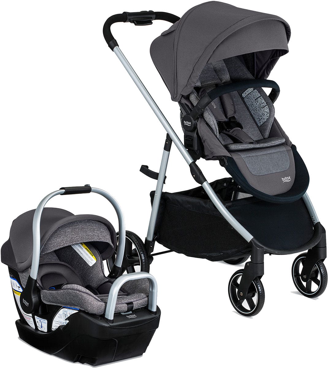 Britax Willow Grove SC Travel System - Pindot Stone - S14746700