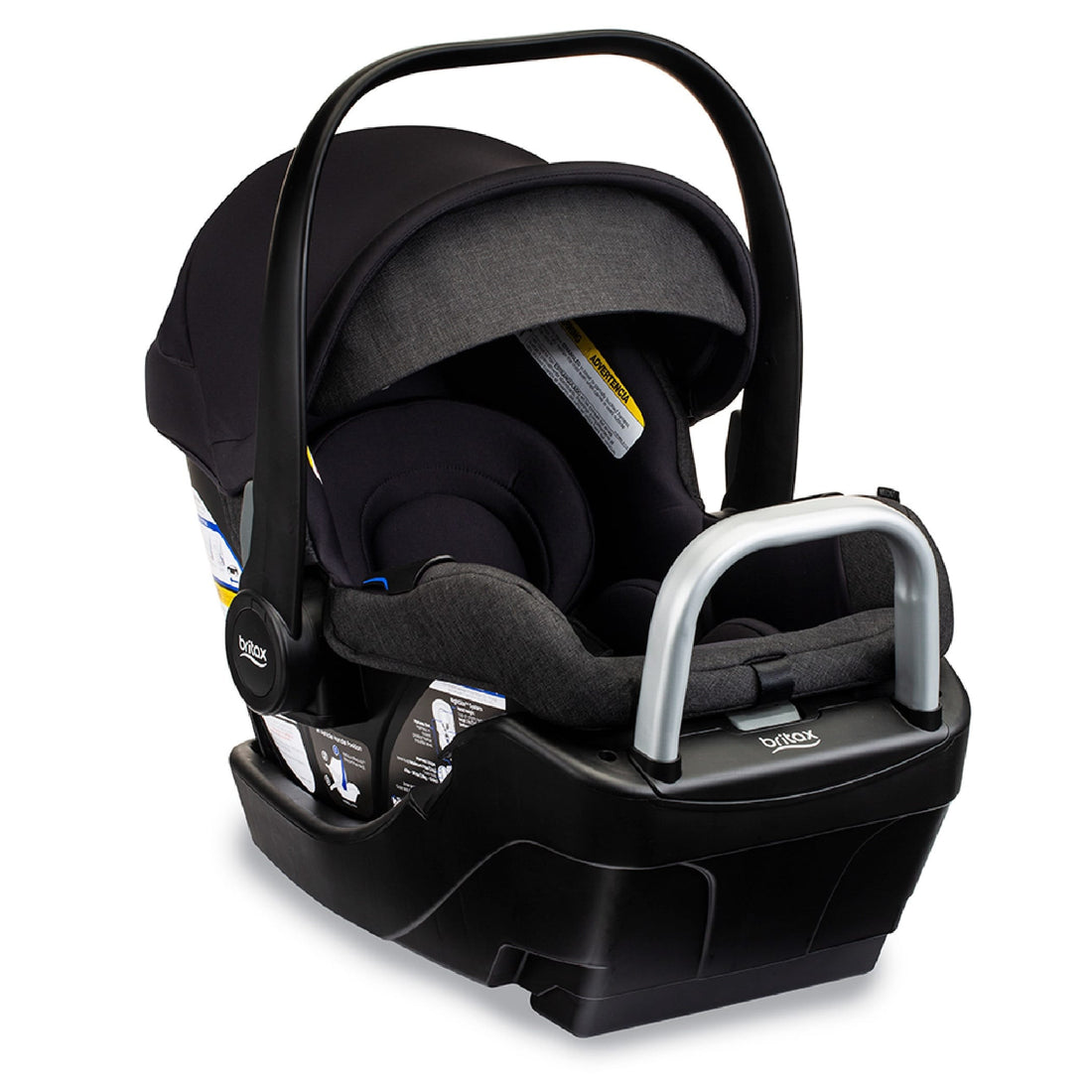 Britax Willow S Infant Car Seat with Alpine Anti-Rebound Base - Raven Black