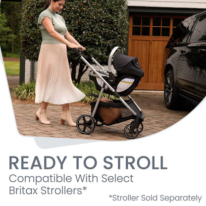 Britax Willow SC Infant Car Seat with Alpine Base - Cowmooflage - E1D031Q