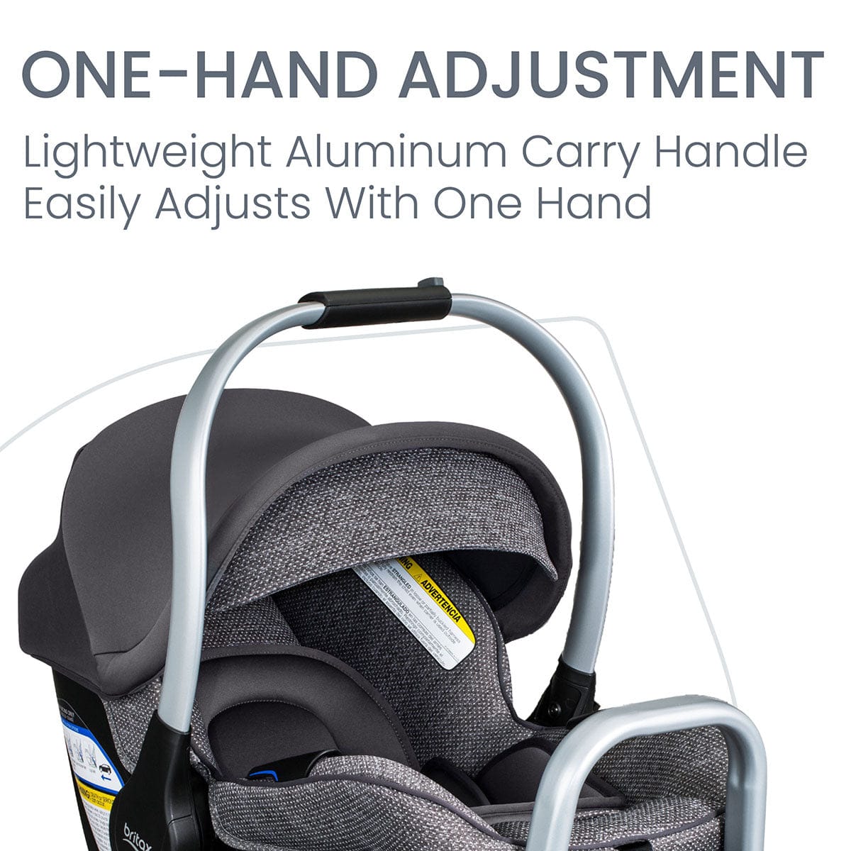 Britax Willow SC Infant Car Seat with Alpine Base - Pindot Stone - E1D034T