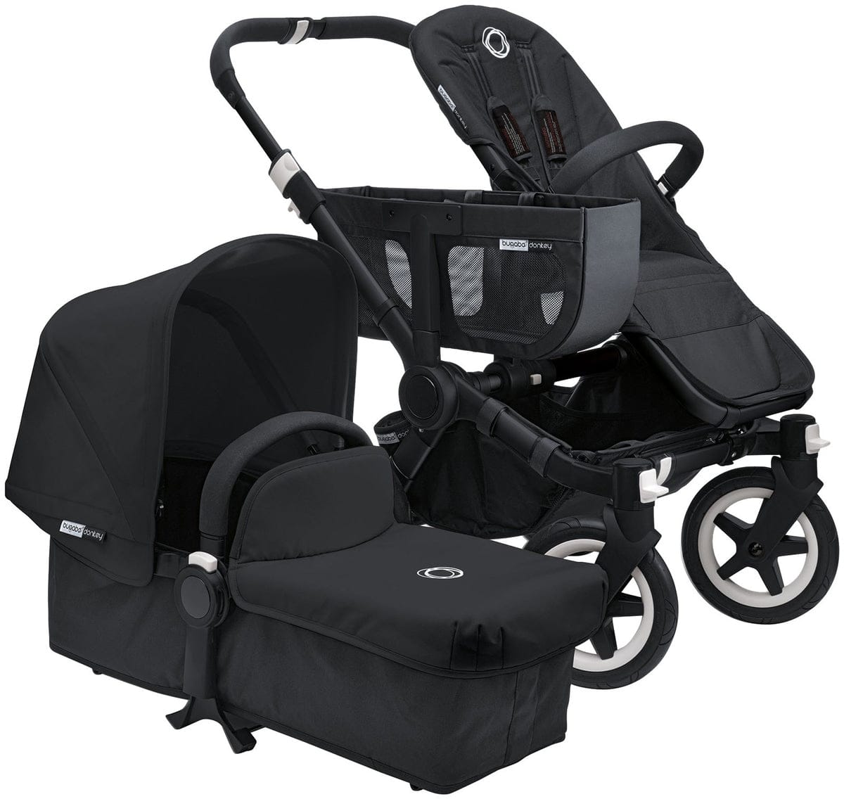 Bugaboo 2014 Donkey Stroller Compact Fold Base - All Black - 181130ZW01