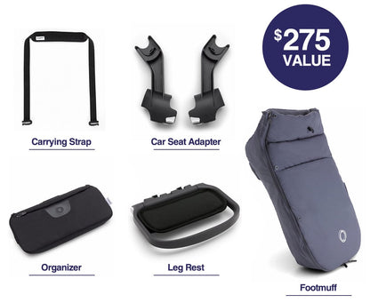 Bugaboo Ant Accessory Bundle - Steel Blue