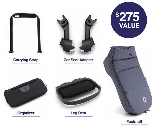 Bugaboo Ant Accessory Bundle - Steel Blue