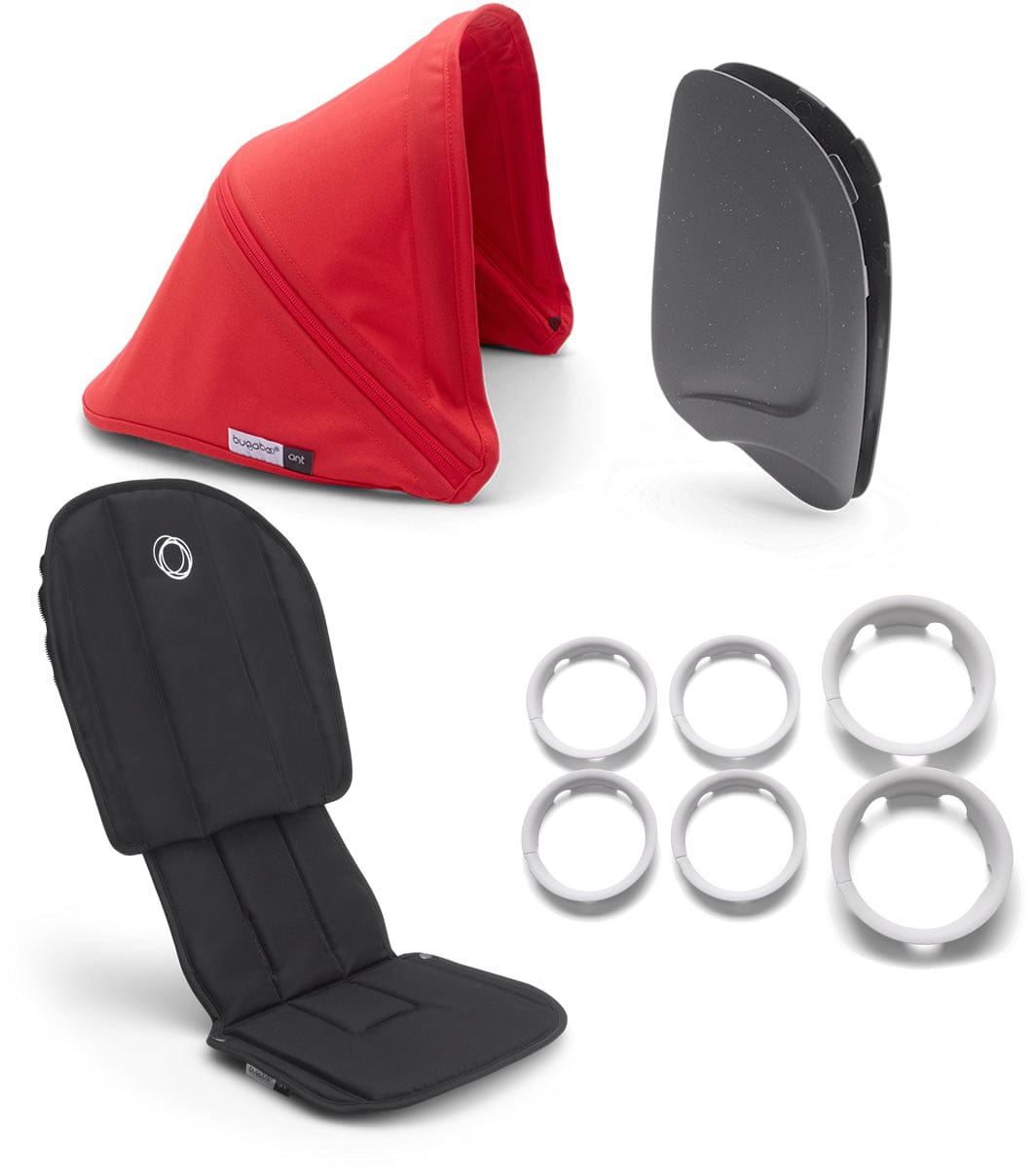 Bugaboo Ant Style Set - Black/Neon Red