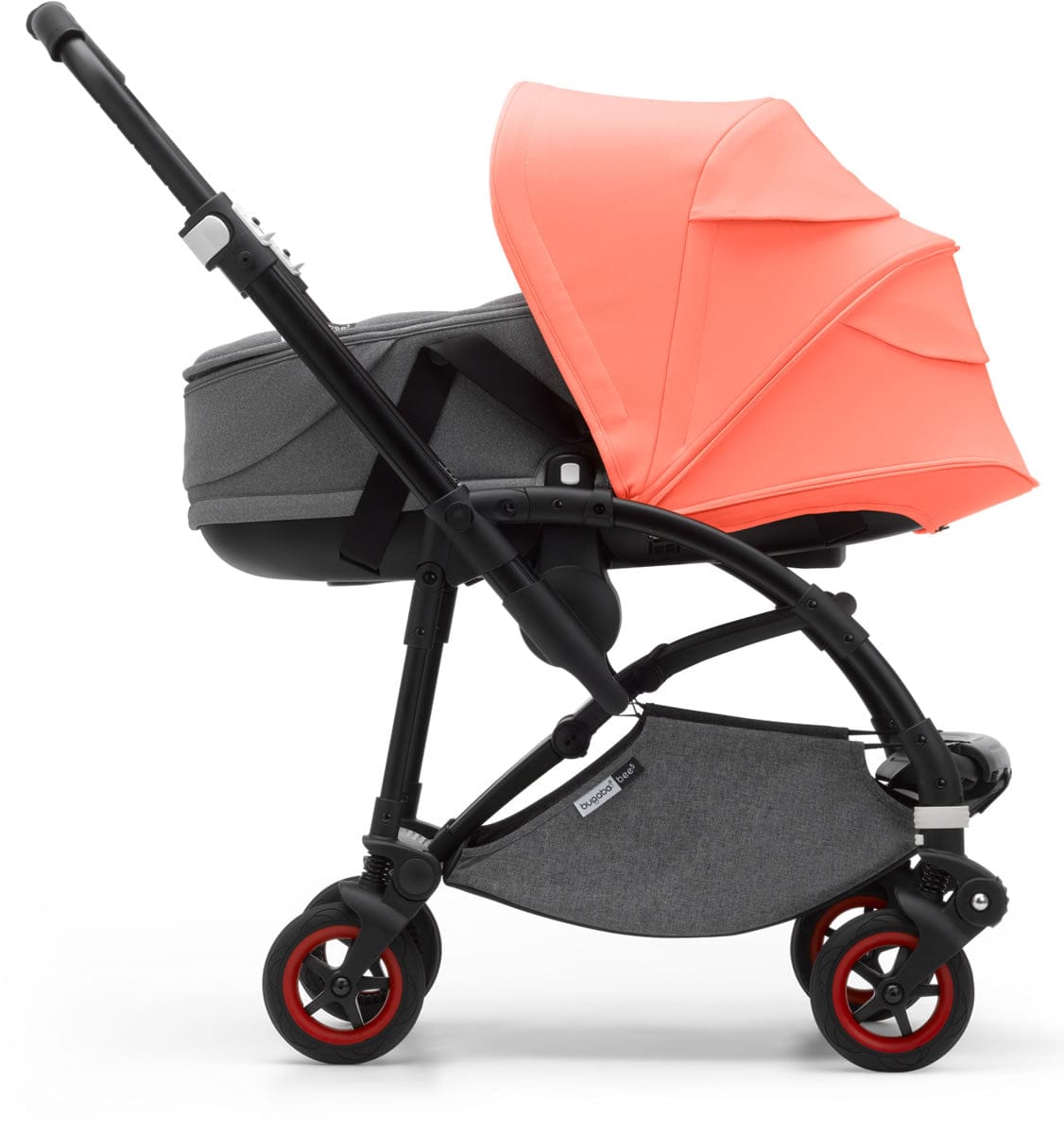 Bugaboo Bee 5 Complete Bassinet, Limited Edition - Coral Collection Grey Melange