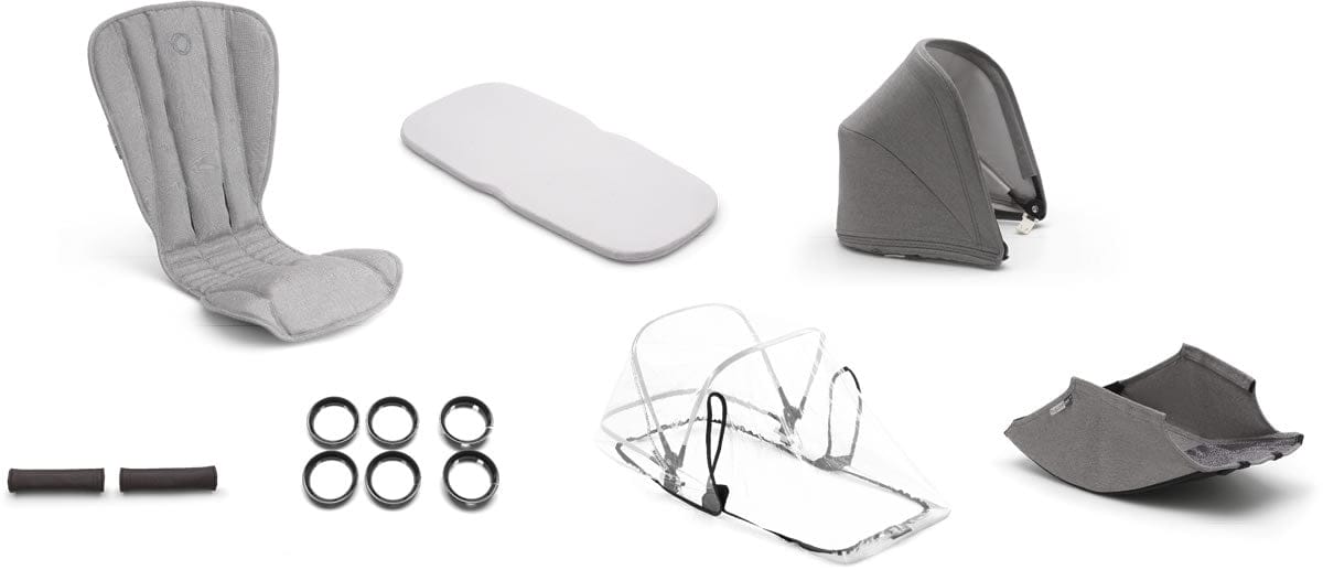 Bugaboo Bee 5 Style Set - Mineral Light Grey - 500230AQ01