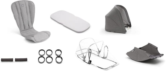 Bugaboo Bee 5 Style Set - Mineral Light Grey - 500230AQ01
