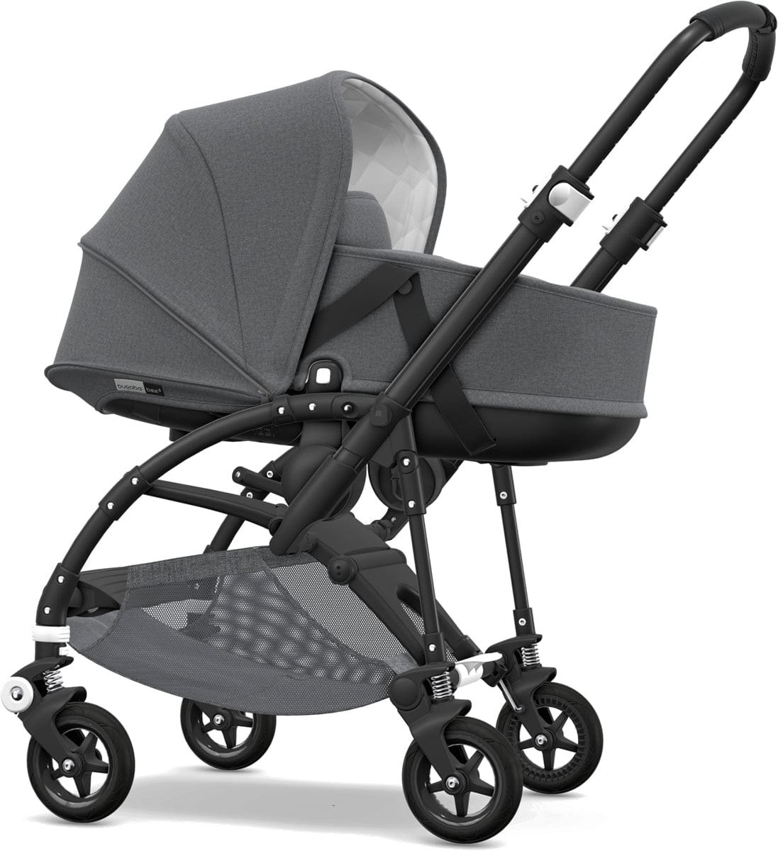 Bugaboo Bee5 Classic Bassinet Tailored Fabric Set - Grey Melange - 510228AE01