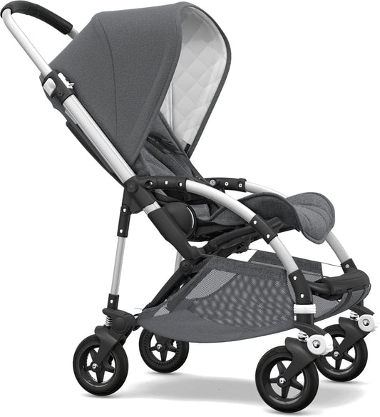 Bugaboo Bee5 Classic Complete Stroller - Aluminum/Grey Melange