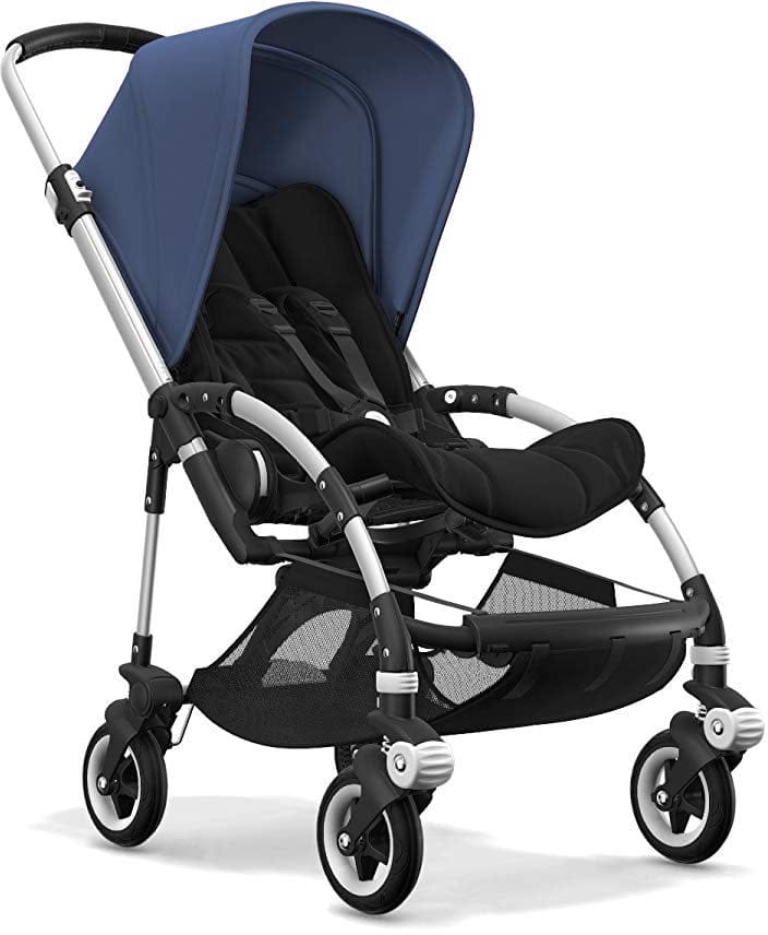 Bugaboo Bee5 Complete Compact Stroller - Aluminum/Black/Sky Blue