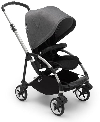 Bugaboo Bee6 Complete Stroller Bundle - Aluminum / Black / Grey Melange