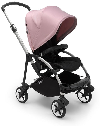 Bugaboo Bee6 Complete Stroller Bundle - Aluminum / Black / Soft Pink