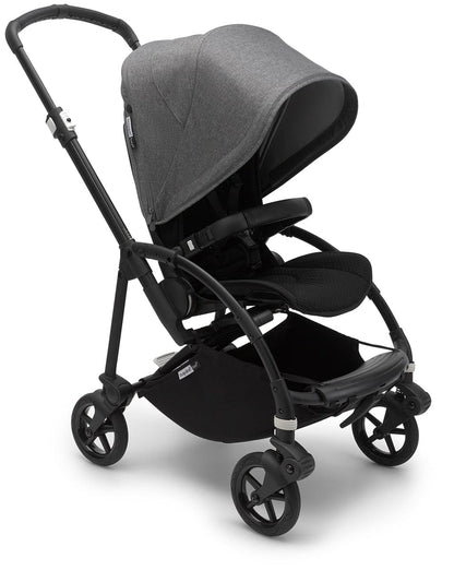 Bugaboo Bee6 Complete Stroller Bundle - Black / Black / Grey Melange