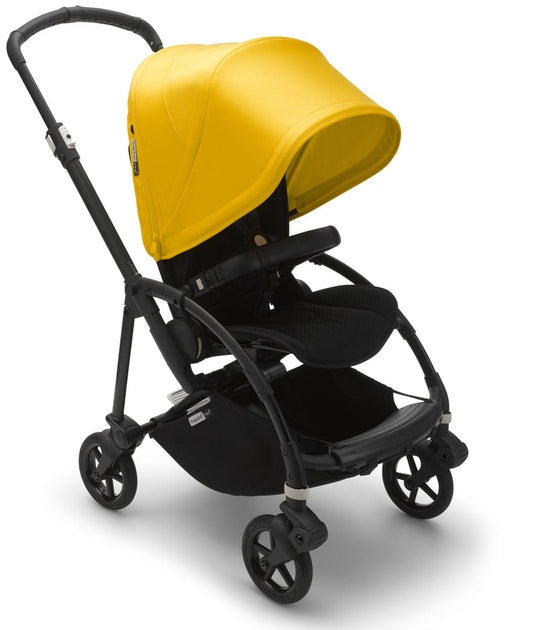 Bugaboo Bee6 Complete Stroller Bundle - Black / Black / Lemon Yellow
