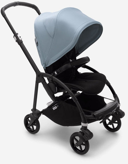 Bugaboo Bee6 Complete Stroller Bundle - Black / Black / Vapor Blue