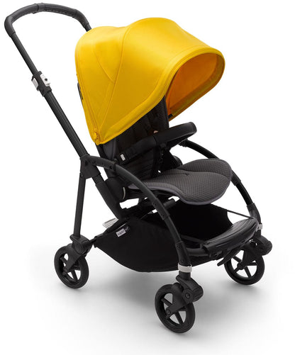 Bugaboo Bee6 Complete Stroller Bundle - Black / Grey / Lemon Yellow - 501302GR02-500305LM01