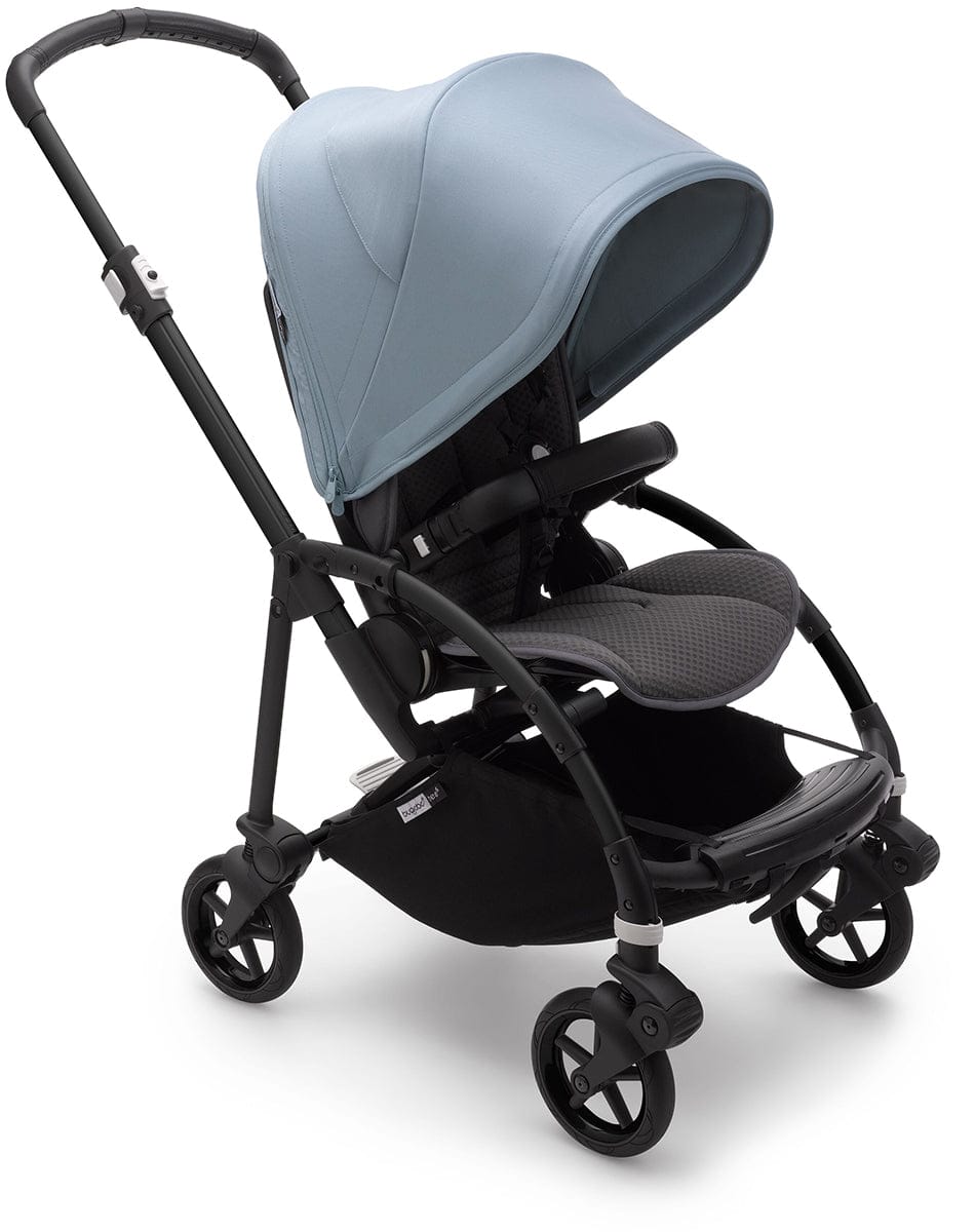 Bugaboo Bee6 Complete Stroller Bundle - Black / Grey / Vapor Blue