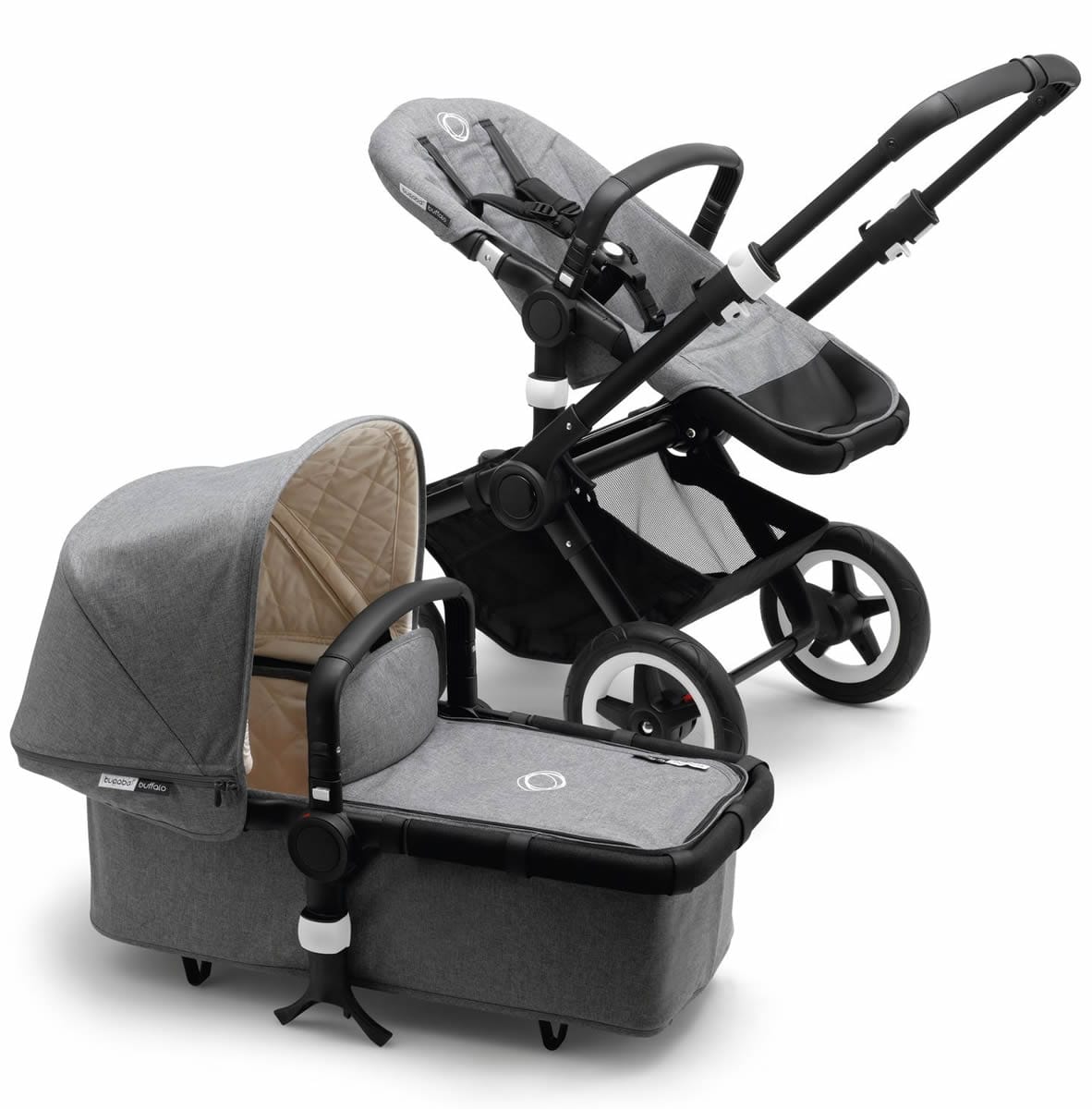 Bugaboo Buffalo Classic Plus Stroller - Grey Melange