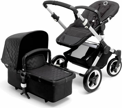 Bugaboo Buffalo Stroller - Silver/Shiny Chevron - D - 440111CB01-SLV