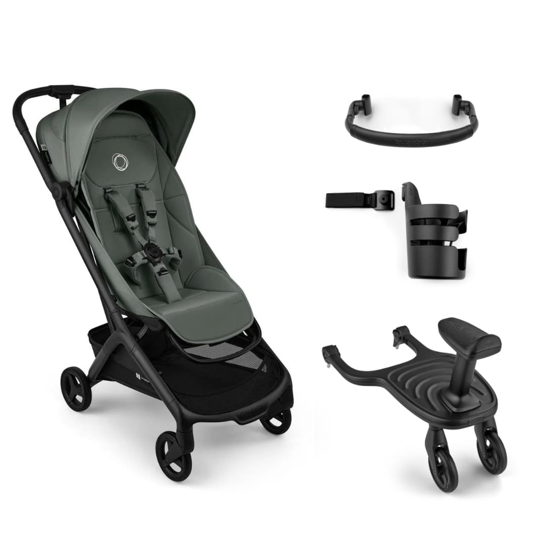 Bugaboo Butterfly 2 Plus Sibling Essentials Bundle - Forest Green