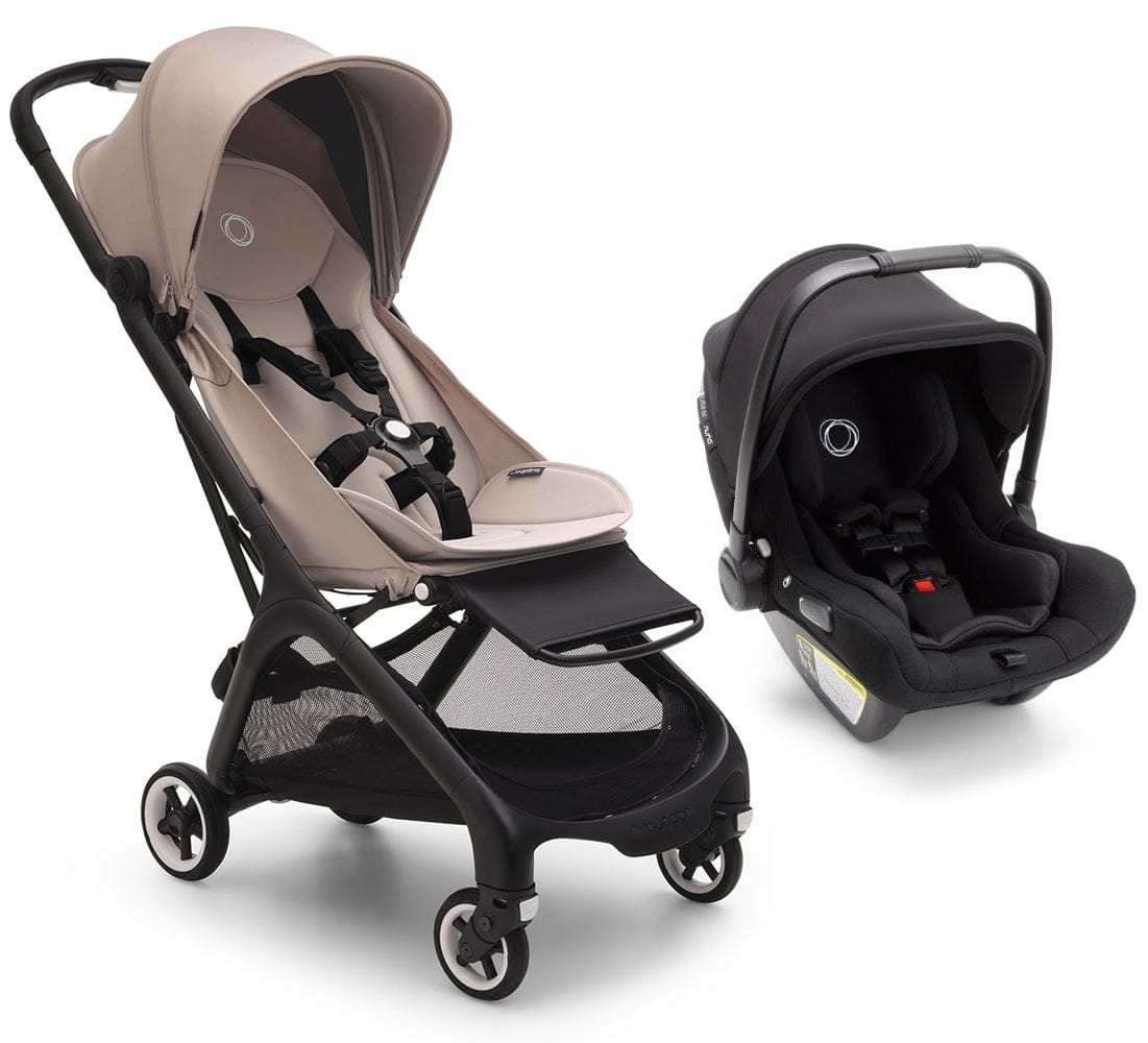 Bugaboo Butterfly + Turtle Air Travel System - Black / Desert Taupe / Black - 100025034-80803ZW03-100045001