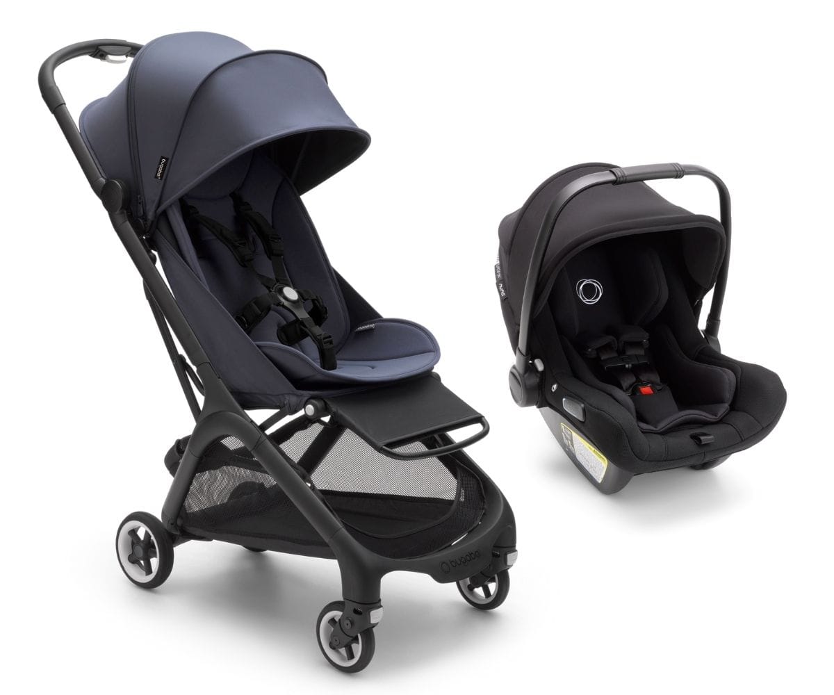 Bugaboo Butterfly + Turtle Air Travel System - Black / Stormy Blue / Black - 100025006-80803ZW03-100045001