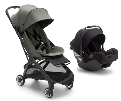 Bugaboo Butterfly + Turtle One Travel System - Black / Forest Green / Black - 100025001-81703ZW01-100045001
