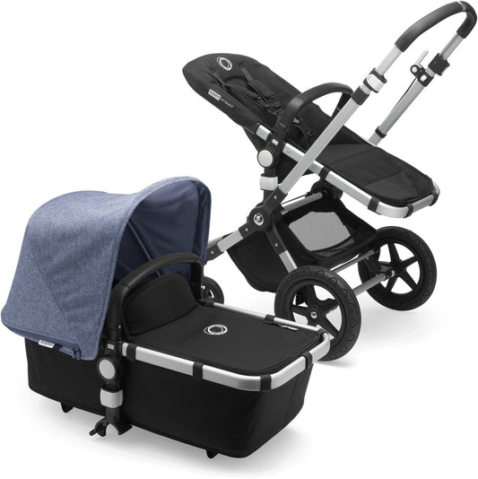 Bugaboo Cameleon 3 Plus Complete Stroller - Aluminum/Black/Blue melange