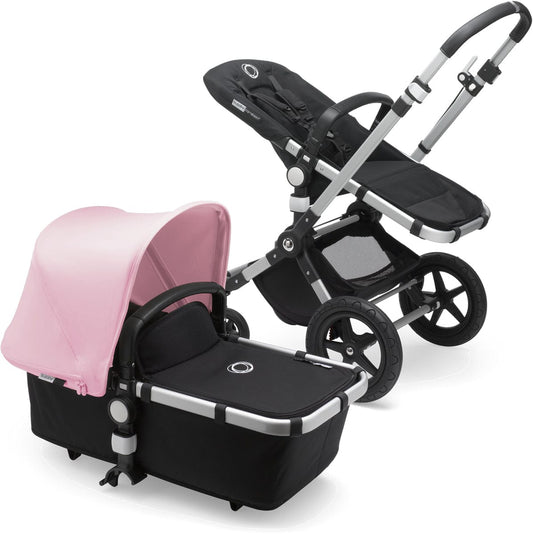 Bugaboo Cameleon 3 Plus Complete Stroller - Aluminum/Black/Soft Pink - 231155ZW01-230411SP01