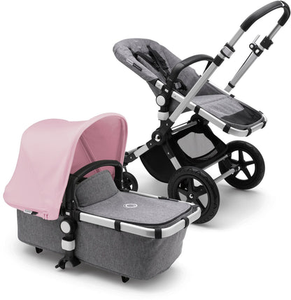 Bugaboo Cameleon 3 Plus Complete Stroller - Aluminum/Grey Melange/Soft Pink - 231155SP01
