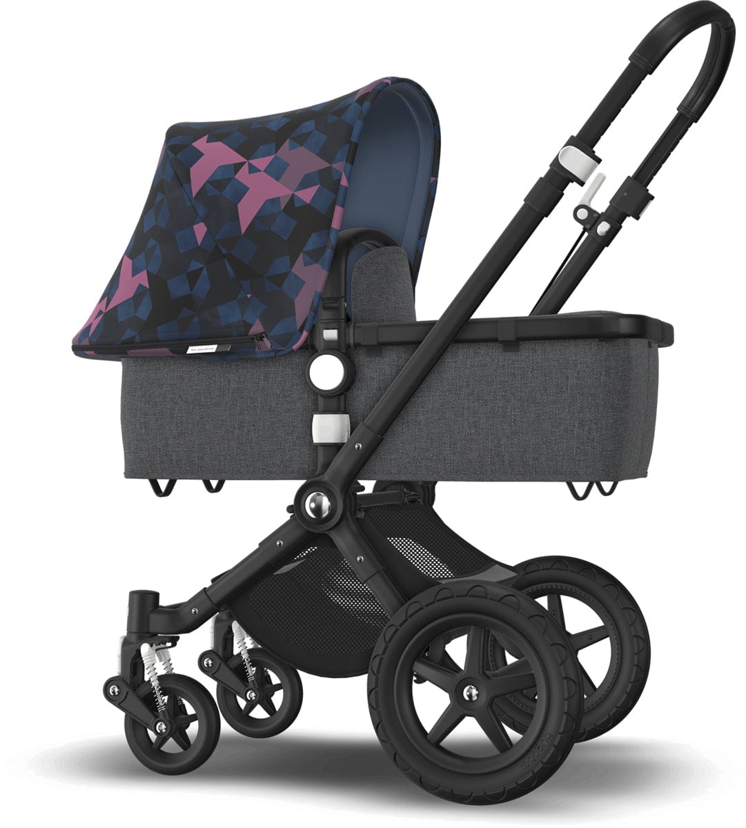 Bugaboo Cameleon 3 Plus Complete Stroller - Black/Grey Melange/Birds