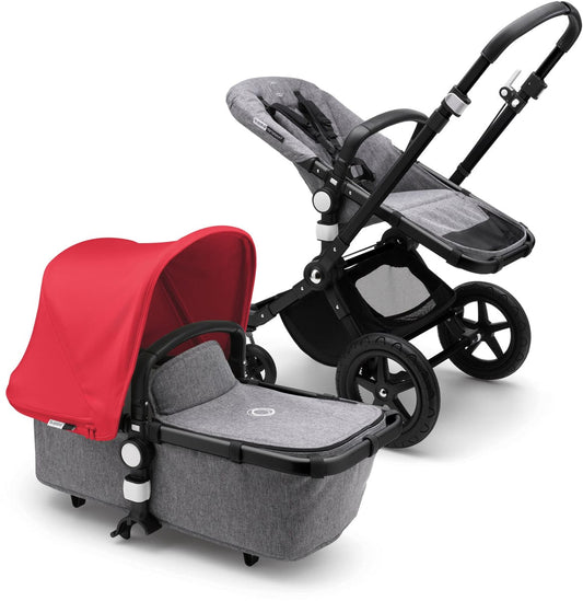 Bugaboo Cameleon 3 Plus Complete Stroller - Black/Grey Melange/Neon Red