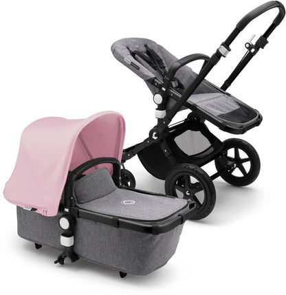 Bugaboo Cameleon 3 Plus Complete Stroller - Black/Grey Melange/Soft Pink