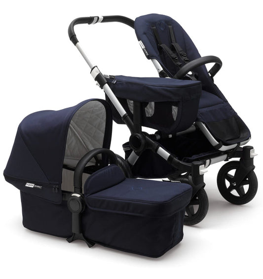 Bugaboo Donkey 2 Classic Mono Stroller - Aluminum/Dark Navy - 181150AA01
