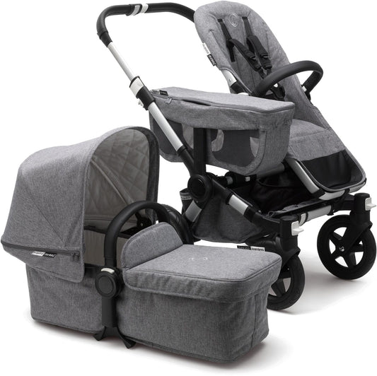 Bugaboo Donkey 2 Classic Mono Stroller - Aluminum/Grey Melange - 181150AE01
