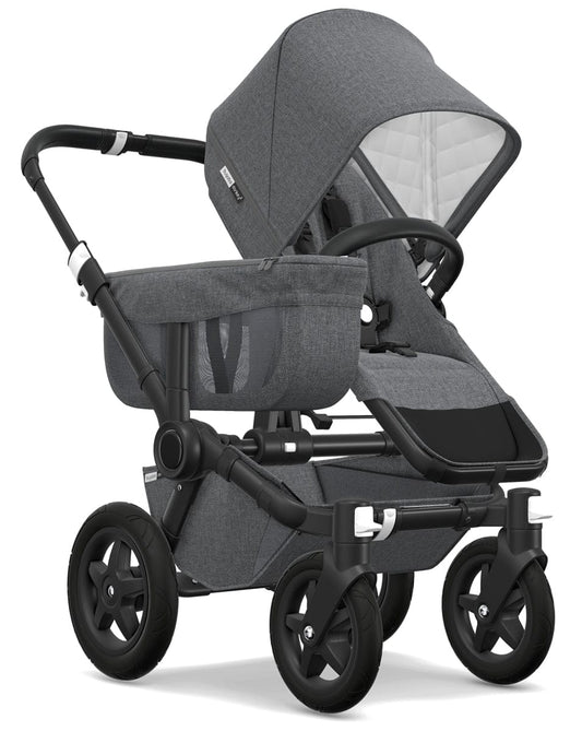 Bugaboo Donkey 2 Classic Mono Stroller - Black/Grey Melange