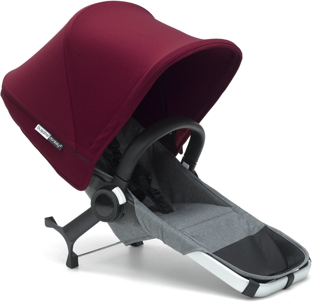 Bugaboo Donkey 2 Duo Complete Extension Set - Grey/Red