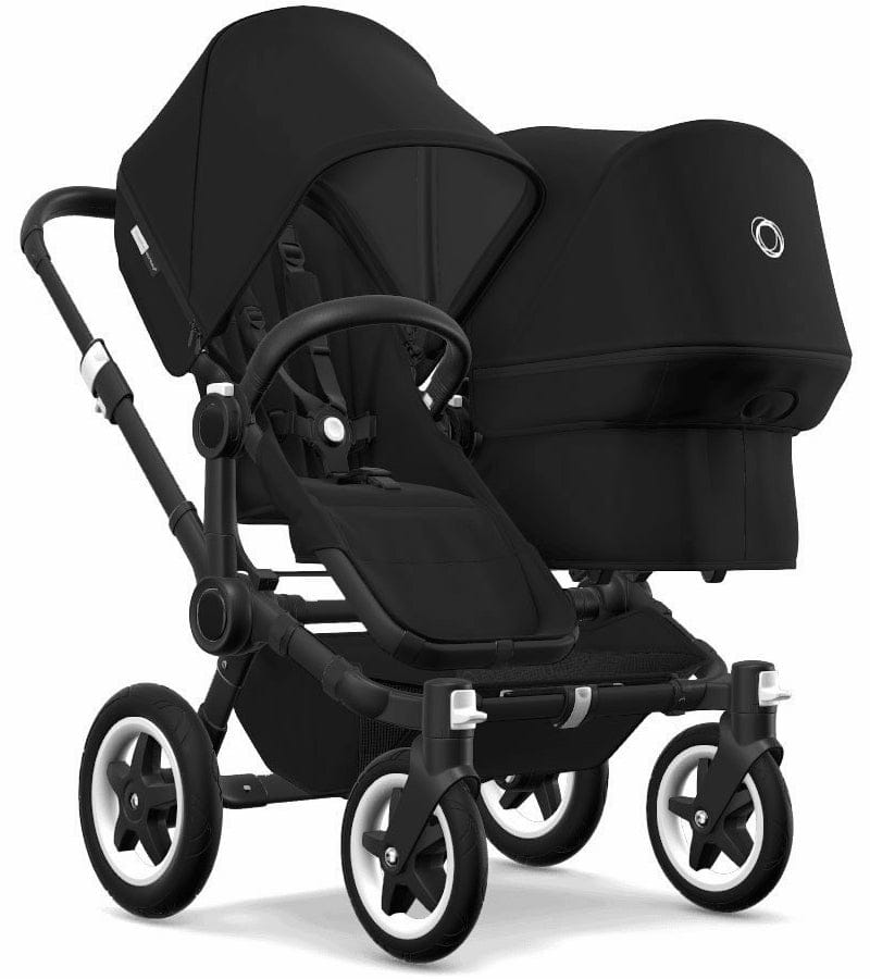 Bugaboo Donkey 2 Duo Complete Stroller Bundle - Black/Black/Black/Black - DUO-D2-181130ZW06-BLK-1