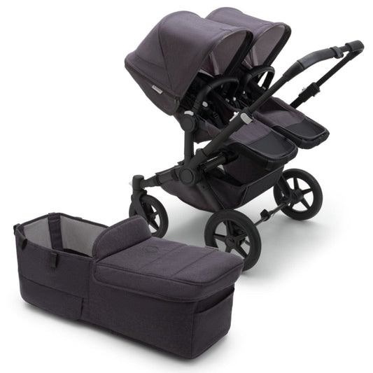 Bugaboo Donkey 5 Mineral Duo Complete Stroller Bundle - Black / Washed Black - D5-DUO-100000050