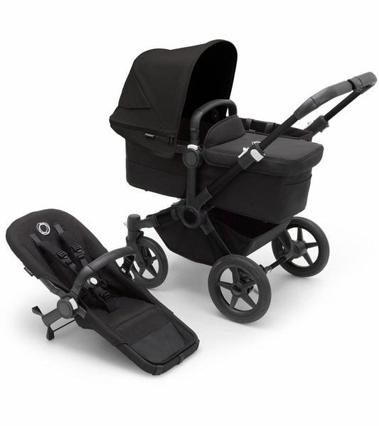 Bugaboo Donkey 5 Mono Complete Single-to-Double Stroller - Black / Midnight Black / Midnight Black - 100000053