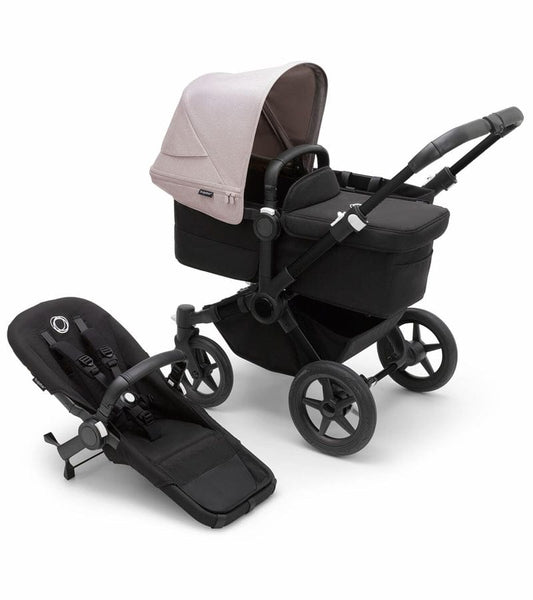 Bugaboo Donkey 5 Mono Complete Single-to-Double Stroller - Black / Midnight Black / Misty White - 100000049