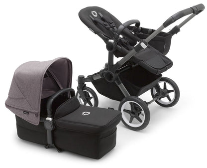 Bugaboo Donkey 5 Mono Complete Single-to-Double Stroller Bundle - Graphite / Midnight Black / Grey Melange - 100002040-100003043