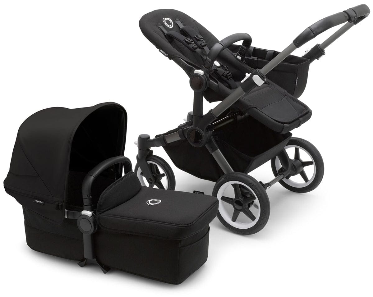 Bugaboo Donkey 5 Mono Complete Single-to-Double Stroller Bundle - Graphite / Midnight Black / Midnight Black - 100002040-100003044