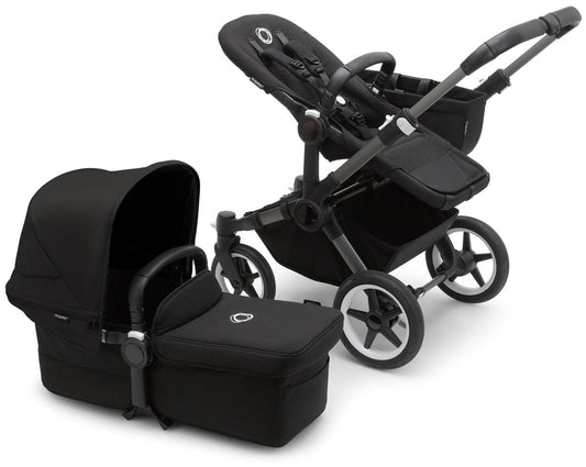Bugaboo Donkey 5 Mono Complete Single-to-Double Stroller Bundle - Graphite / Midnight Black / Midnight Black - 100002031-100003001
