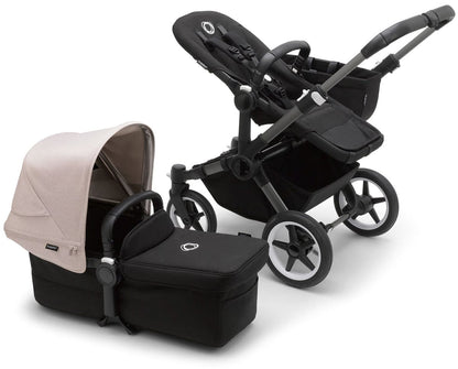 Bugaboo Donkey 5 Mono Complete Single-to-Double Stroller Bundle - Graphite / Midnight Black / Misty White - 100002031-100003007